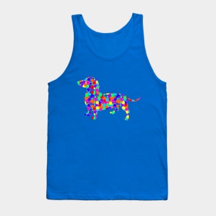 Confetti Bubbles Fun Dachshund Tank Top